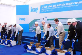 Hải Phòng: Khởi công nhà máy 30 triệu euro, sản xuất tấm thạch cao