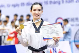 Nguyễn Kim Ngân giành HCV Taekwondo quốc gia cho đoàn Công an nhân dân