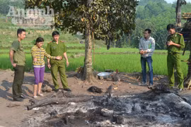Cháy chòi rẫy, một người đàn ông bị thiêu chết