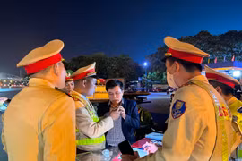Ngăn chặn vi phạm nồng độ cồn ngay trong những ngày đầu năm 2024