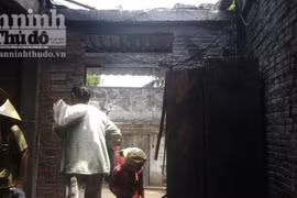 Chập điện, một nhà dân bị thiêu rụi hoàn toàn