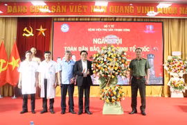 Việc làm ý nghĩa trong Ngày hội toàn dân bảo vệ an ninh Tổ quốc tại Bệnh viện Phụ sản Trung ương