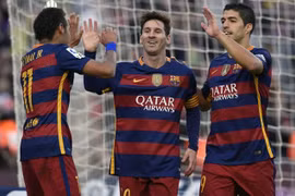 Choáng với thành tích ghi bàn của Messi, Suarez và Neymar