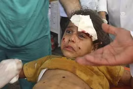 Thêm một trường học ở Dải Gaza trúng bom