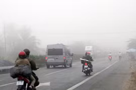 Sương mù dày đặc các tỉnh miền núi