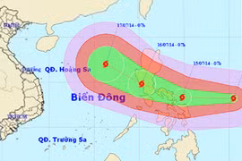 Siêu bão Rammasun sắp vào Biển Đông
