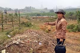 Đình chỉ một cán bộ cho san ủi nghĩa địa của dân