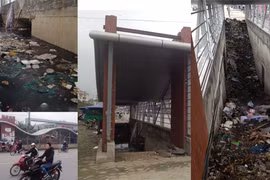 Hầm bộ hành thành ống cống khổng lồ