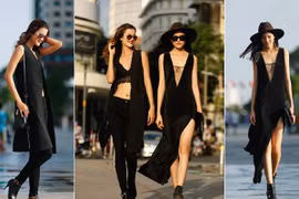 Chà Mi, Hương Ly khoe hình thể chuẩn với streetstyle bắt mắt