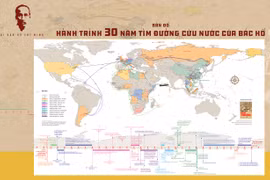 Ra mắt bản đồ "Hành trình 30 năm tìm đường cứu nước của Bác Hồ"