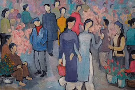 Chợ tranh Tết năm 2016