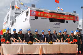 Hạ thủy tàu cảnh sát biển hiện đại: Tăng cường thực thi pháp luật trên biển, bảo vệ ngư dân