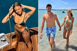 Vợ Courtois nghiện mặc bikini nhỏ xíu khoe dáng ngọc