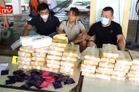 Bắt 2 đối tượng mang theo súng, vận chuyển 26kg ma túy