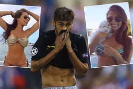 Neymar ra mắt bạn gái “bốc lửa” Gabriella Lenzi ở Barca