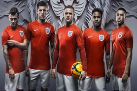 Đội tuyển Anh ra mắt áo đấu tại World Cup 2014