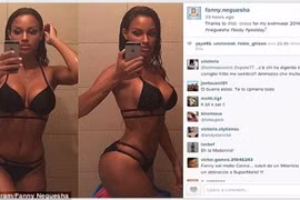 Phủ nhận bầu bí, bạn gái Balotelli khoe vòng 1 và 3 siêu “khủng”