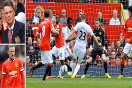 Louis van Gaal “méo xệch” mặt trong ngày mở màn thảm họa cùng M.U