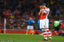 Arsenal “thủng” lỗ chỗ hàng thủ, mỏi mắt chờ Ozil