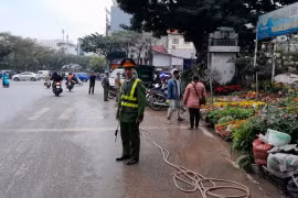 Quyết liệt xử lý vi phạm trật tự đô thị khu vực chợ Bưởi