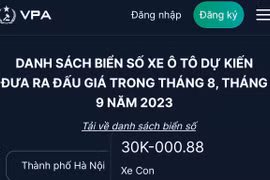 Cục CSGT hướng dẫn thao tác đấu giá biển số ô tô trên không gian mạng