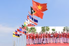 Quốc kỳ Việt Nam tung bay tại SEA Games 32
