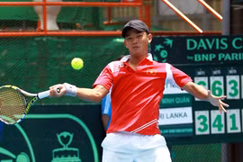 Davis Cup nhóm II: ĐT Việt Nam tạm dẫn Sri Lanka 1-0