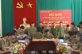 Cụm thi đua số 1 ký kết giao ước thi đua “Vì an ninh Tổ quốc”