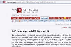 "Nhái" báo điện tử để tung tin đồn xăng tăng giá