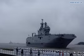 Đội tàu Mistral của hải quân Pháp thăm Trung Quốc 