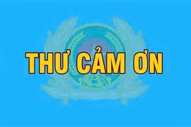 Thư cảm ơn của Đảng ủy Công an Trung ương, Bộ Công an