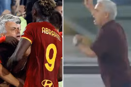 Thắng phút bù giờ trận đấu thứ 1000, Mourinho ăn mừng cực kỳ phấn khích