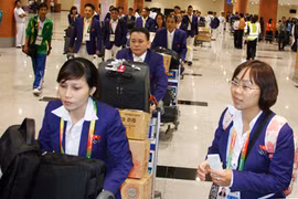 Đoàn thể thao Việt Nam tràn đầy tự tin khi đặt chân tới Myanmar
