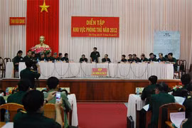 Diễn tập sẵn sàng chiến đấu tại Hậu Giang