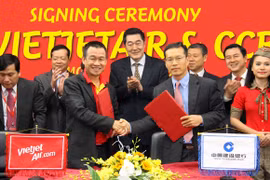 CCB và VietJetAir ký Hợp đồng hợp tác chiến lược toàn diện
