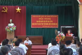Đoàn ĐBQH TP.Hà Nội tiếp xúc cử tri tại 2 huyện Hoài Đức và Đan Phượng