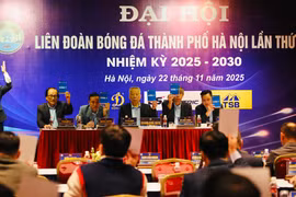 Toàn cảnh Đại hội nhiệm kỳ Liên đoàn Bóng đá thành phố Hà Nội
