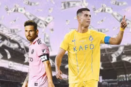 Ronaldo kiếm tiền gấp đôi Messi