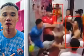 Clip: Đánh nhau ở giải hạng Nhất, cựu tuyển thủ chảy máu mũi
