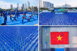 60.000 người đồng diễn võ nhạc Vovinam lập kỷ lục thế giới