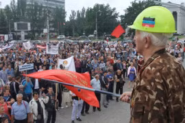 Chính quyền Donetsk vũ trang cho thợ mỏ chống lại quân đội Kiev