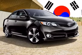 Toyota Camry dành cho thị trường Hàn Quốc được nhập khẩu từ Mỹ 