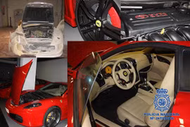 Cảnh sát phát hiện cơ sở chuyên sản xuất Ferrari giả