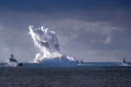 Nga sử dụng rô-bốt chiến đấu, máy bay không người lái tập trận ở Baltic