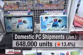 Số lượng PC và laptop tại Nhật Bản giảm mạnh