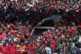 Venezuela tiễn đưa di hài ông Hugo Chavez