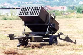 Pháo phản lực M93A3 Haron hàng hiếm bất ngờ xuất hiện trên chiến trường Ukraine