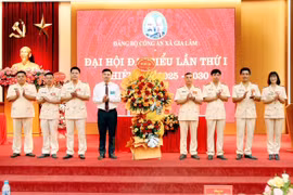 Thượng tá Đào Thanh Bình đảm nhiệm chức vụ Bí thư Đảng ủy Công an xã Gia Lâm 