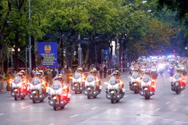 'Vượt nắng, thắng mưa', quyết tâm bảo đảm tuyệt đối an ninh, an toàn Lễ Kỷ niệm Quốc khánh 2-9