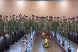 CATP Hà Nội tiếp đoàn Bộ Cảnh sát và Bộ An ninh Lào